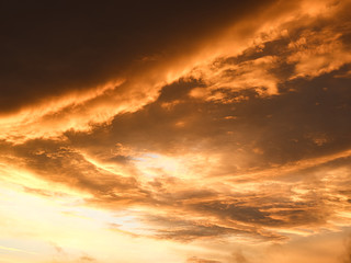 Naklejka na ściany i meble Amazing sunset in the sky