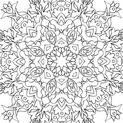 Coloring book for adults antistress / Mandala / Oriental drawing / Zentangle	
