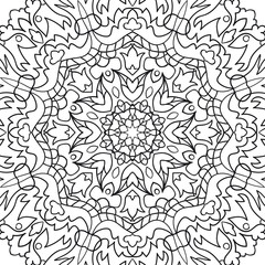 Fototapeta premium Coloring book for adults antistress / Mandala / Oriental drawing / Zentangle 