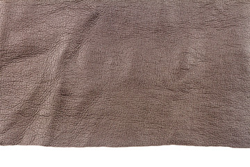 Piece of brown leather