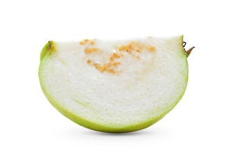 Fresh guava isolated on a white background