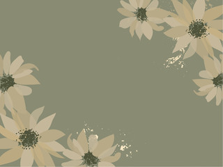 Abstract floral pattern design 