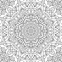 Fototapeta premium Coloring book for adults antistress / Mandala / Oriental drawing / Zentangle 