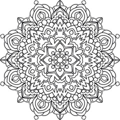 Coloring book for adults antistress / Mandala / Oriental drawing / Zentangle	
