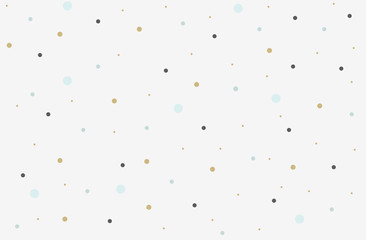 Pastel polka dot vector pattern. Abstract simple dot pattern.  Vector dot pattern on light blue background.  - obrazy, fototapety, plakaty