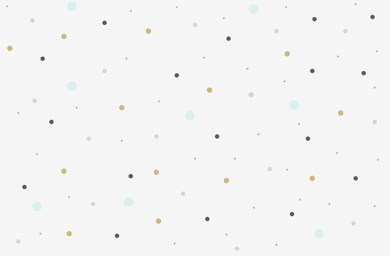 Pastel polka dot vector pattern. Abstract simple dot pattern.  Vector dot pattern on light blue background. 