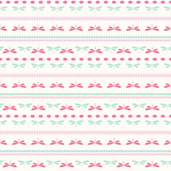 
seamless stripe repeat pattern with dragonflies 
