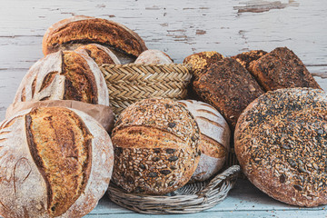 Sourdough bread selection