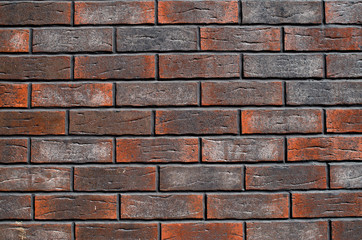 New colorful decorative brick wall close