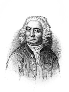 Johann Sebastian Bach's signature, he was a German composer and musician of the Baroque period in the old book Biographies of famous composers by A. Ilinskiy, Moscow, 1904