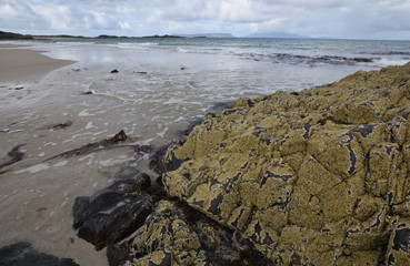 Fototapeta na wymiar Camasdarach Beach besides Morar in the Scottish Highlands