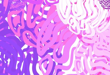 Light Pink, Blue vector backdrop with memphis shapes.