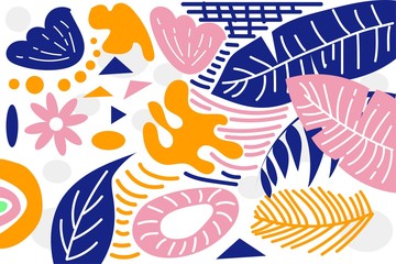 Design Contemporary abstract doodle. vector illustration background