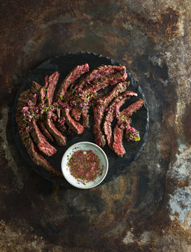 Bavette with chimichurri