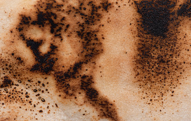abstract burn on bread texture background