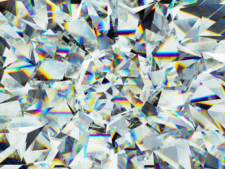 diamond structure star shape and kaleidoscope background