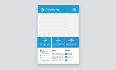 corporate business flyer design template 