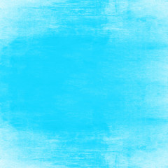 Abstract grunge blue turquoise watercolor painted paper texture background square