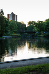 Fototapeta na wymiar Park views in Montreal Canada