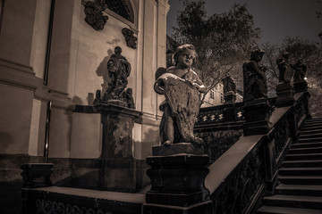 baroque angel in old town stairway