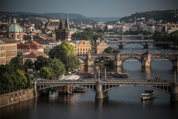 Obraz premium Mosty Pragi