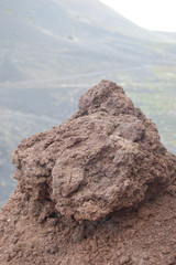 Fototapeta na wymiar Lava Boulder, La Palma, canary islands