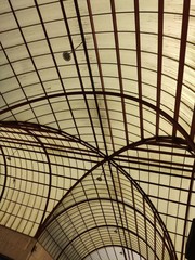 ceiling of the building