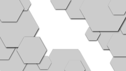 Gray background with polygon shapes with text space in the center