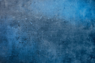 Obraz na płótnie Canvas Old blue scraped wall