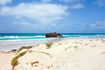 Obraz premium boat on the beach