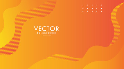 Vector graphic design Premium modern Abstract Dynamic Orange Liquid Fluid Wave Wavy Background Wallpaper Premium