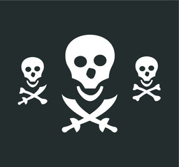 Pirate skulls