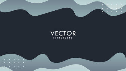 Wavy, Wave, Liquid, Fluid Vector Abstract Background Wallpaper Light Gradient Gray Design With Blank Space
