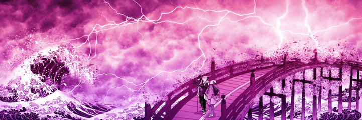 神奈川沖浪裏＆見物客　赤い嵐ロングバージョン	