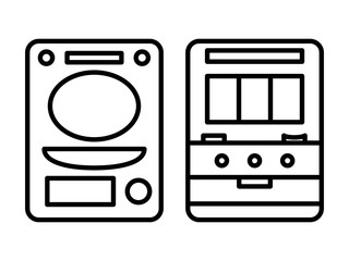 アイコン　パチスロ　パチンコ　スロット　イラスト