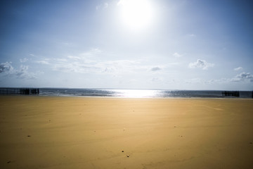 Entardecer na praia em Algodoal - Pará
