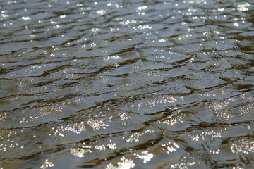 reflection of light on water