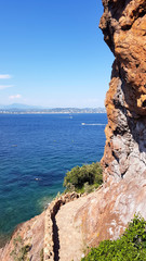 Red rocks in Esterel, Theoule sur mer, South of France