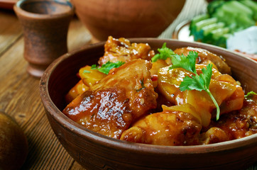 Bulgarian Svinsk or Kavarma Piloshka