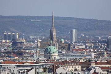 Fototapeta na wymiar View of Vienna in Austria