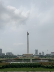 Colonne du Monumen Nasional de la place Merdeka à Jakarta, Indonésie