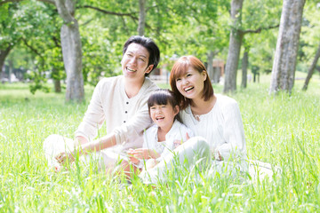 Fototapeta premium 笑顔の親子