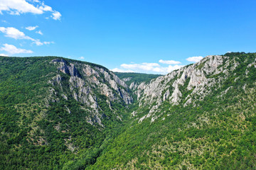 Aerial view of Zadielska dolina valley in Slovakia © Peter