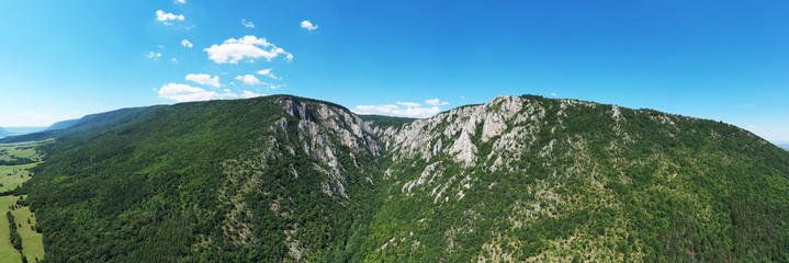 Aerial view of Zadielska dolina valley in Slovakia © Peter