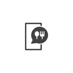 Fototapeta premium food delivery icon vector illustration