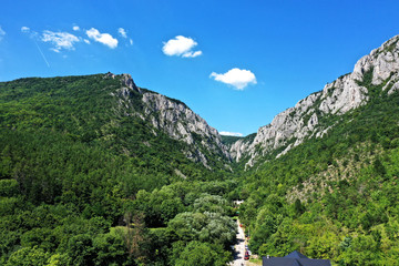 Aerial view of Zadielska dolina valley in Slovakia © Peter