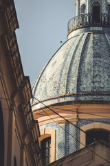 dome of catedral during the sunset
