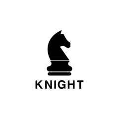 simple knight icon chess logo vector