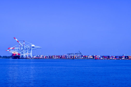 Howland Hook Marine Container Terminal from Bayonne