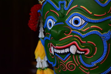 Mask in literature from Thailand.